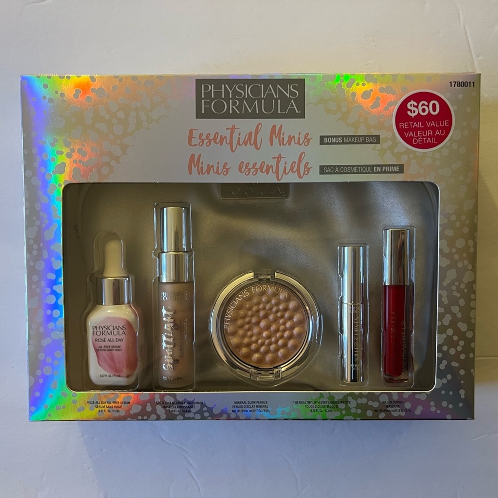 NIB Physicians Formula Essential Minis Makeup Brush Set Gift Set